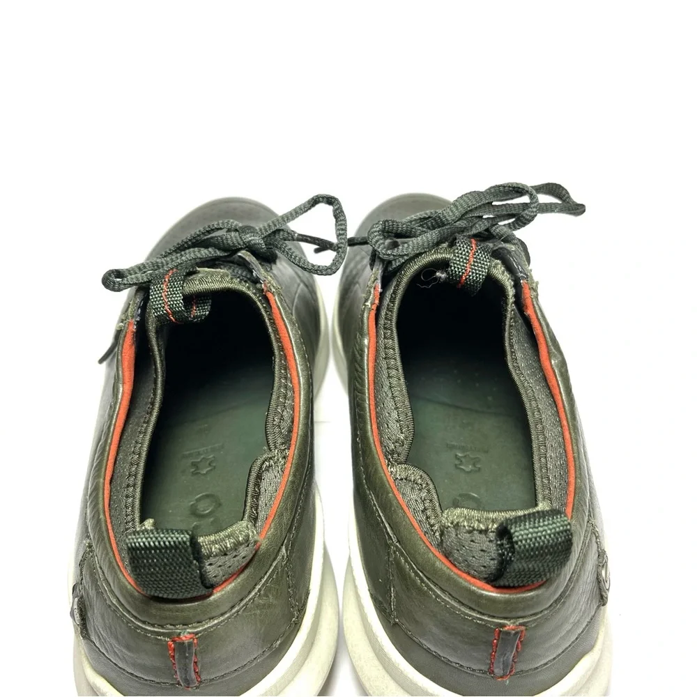Ecco Transit Mens‎ Sneakers Size 46 US 12-12.5 Green Leather Casual Shoes